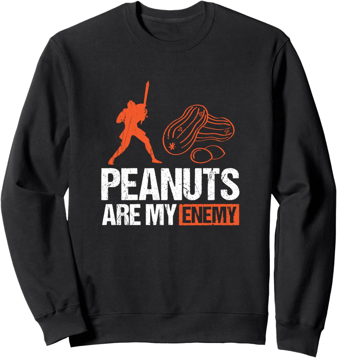 Peanuts Are My Enemy - Erdnuss Allergie Sweatshirt