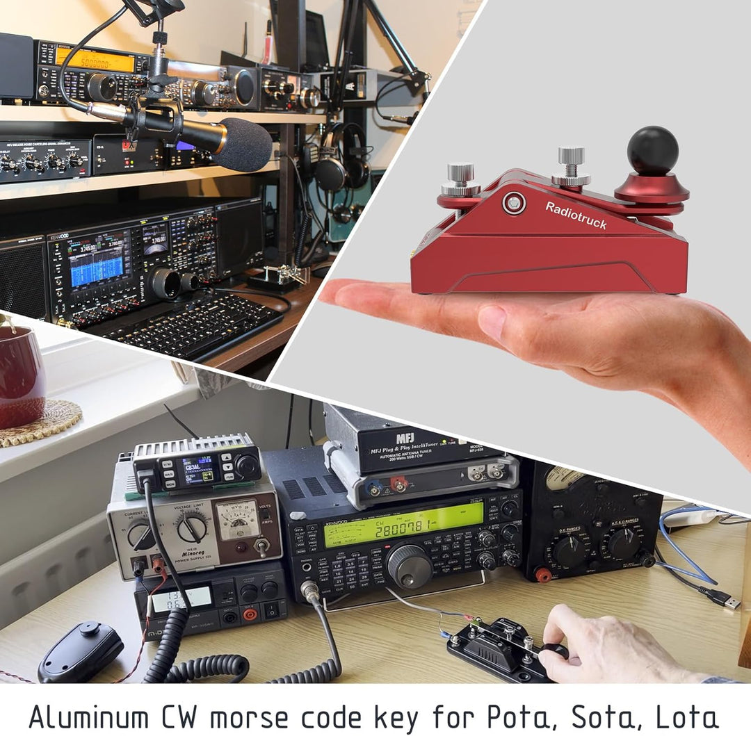 CW Telegrafieschlüssel Auto-Morse – Funk-HAM-Send-Telegrammschlüssel, CyberTruck-Form, Lambisch, Ein