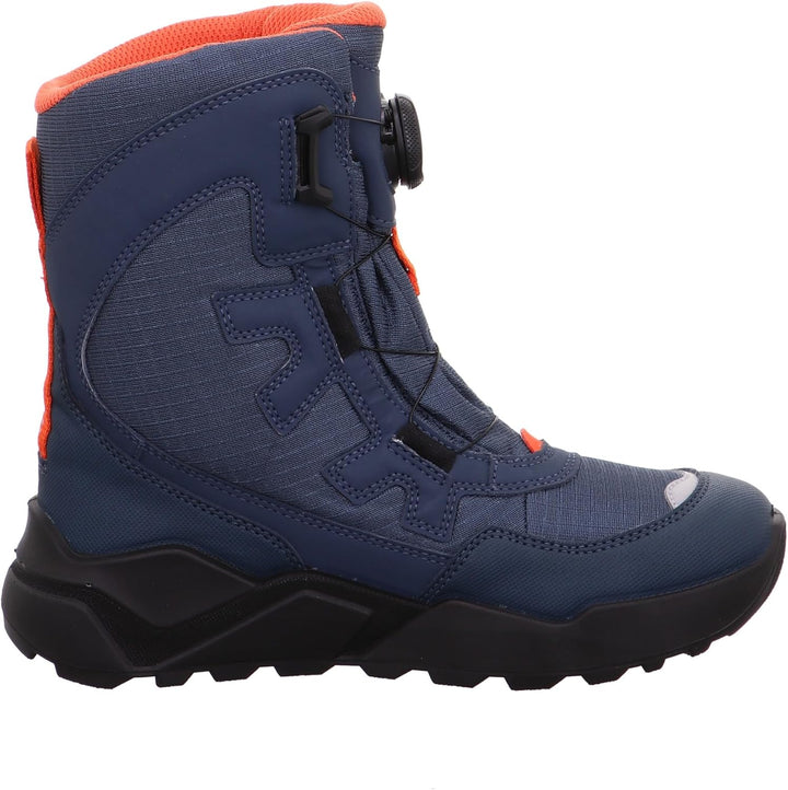 Superfit Jungen Rocket Warm Gefütterte Gore-tex Schneestiefel 34 EU Weit Blau Orange 8000, 34 EU Wei