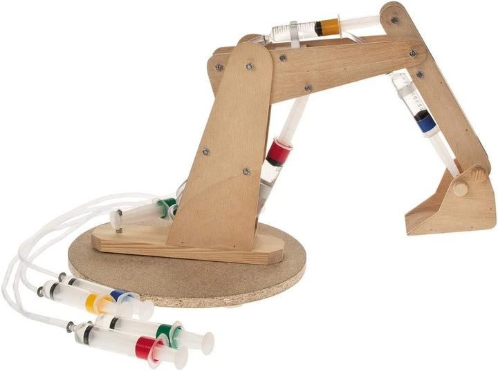 matches21 Roboterarm-Bagger 42 cm Bausatz f. Kinder Werkset Bastelset ab 13 Jahren