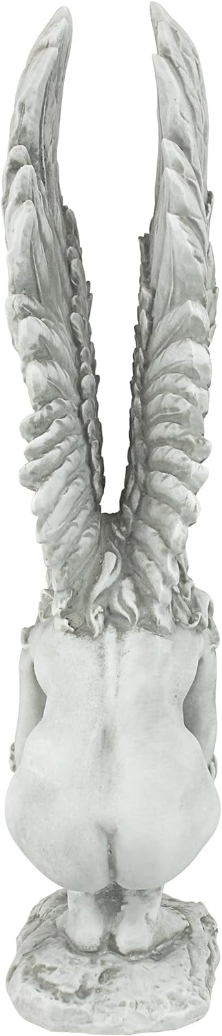 Design Toscano Der Engel der Erinnerung und Erlösung Religiöse Gartenstatue, 38 cm 16.5x10x38