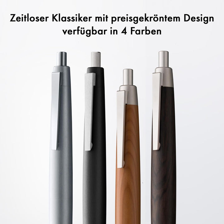 LAMY 2000 Kugelschreiber 201 – Kuli aus Polycarbonat und Edelstahl, strichmattiert in der Farbe Schw