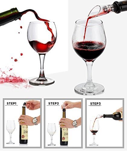 Cooko Korkenzieher, Manueller Wein Öffner Kit mit Belüfter und Ausgiesser,Zink-Legierung Griff Korke