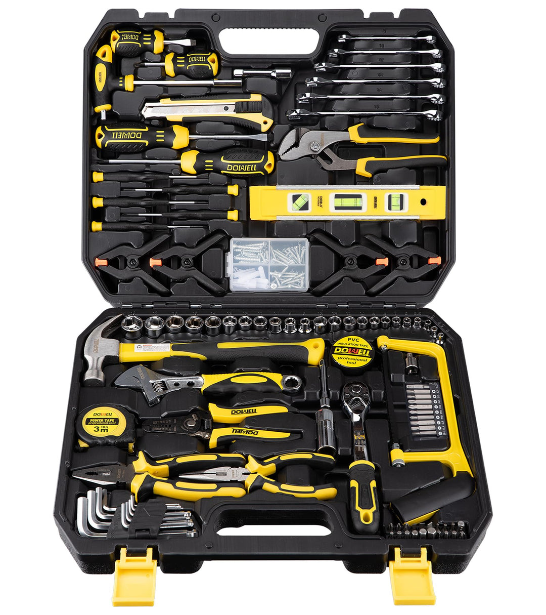 DOWELL Mechaniker Werkzeug Set Steckschlüssel Auto Reparatur Werkzeug Set 168tlg Handwerkzeug Kit We