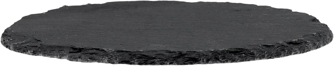 12 Stück 12cm Schwarz Schiefer Untersetzer Rund, Runde Schiefer Getränkeuntersetzer, Schieferplatte