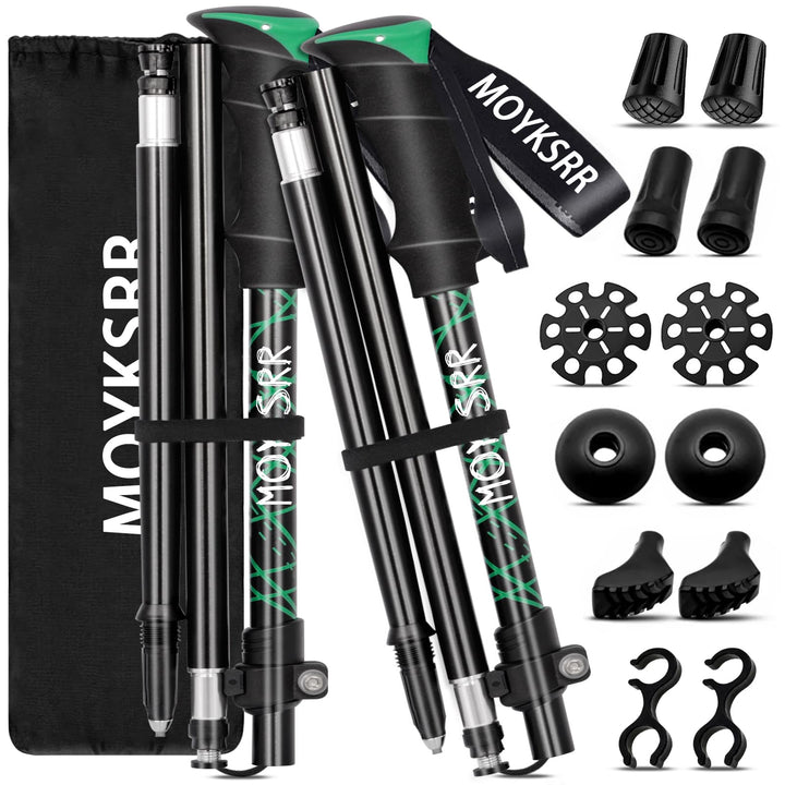 Wanderstöcke Trekkingstöcke, Teleskop Wanderstöcke Carbon & Aluminium, Walking Stöcke Faltbar, Wande