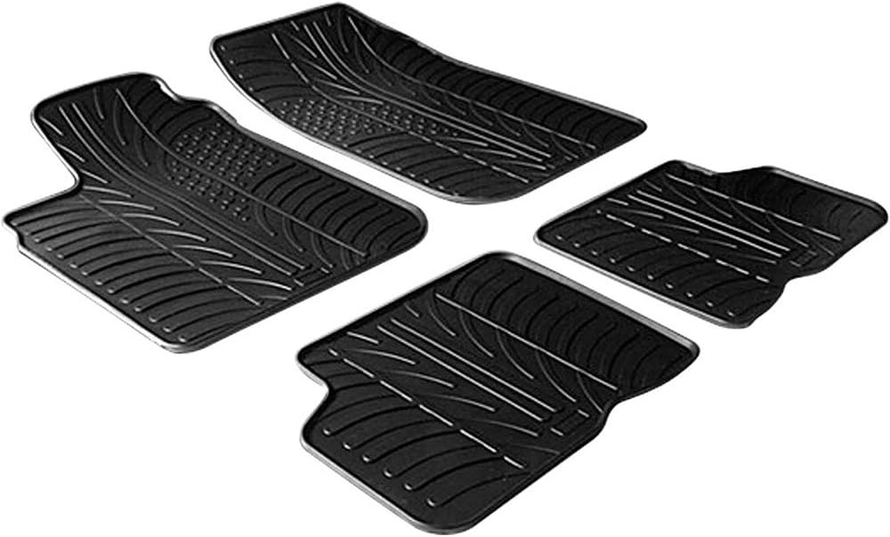 Gledring Satz Gummimatten kompatibel mit Dacia Logan 2005-2013 (T Profil 4-teilig)
