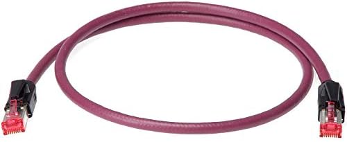KLOTZ RC5 RamCAT hochflexibles Netzwerkkabel für den harten road einsatz (RJ45 - RJ45) (5,0, bordeau