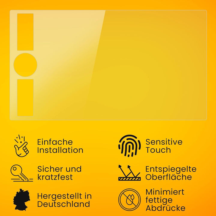 atFoliX Panzerfolie kompatibel mit Gaomon M10K 2018 Schutzfolie, entspiegelnde und stossdämpfende FX