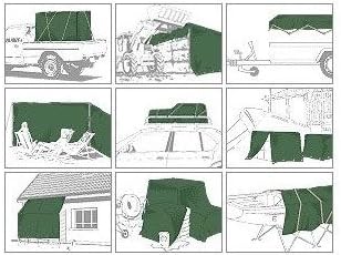 Anhänger- und Containernetz 2,25 x 3,00 grün Typ 76225300 2,25 x 3,00 m, 2,25 x 3,00 m