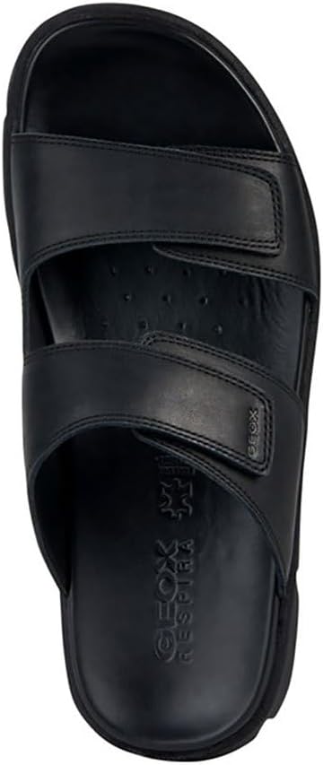 Geox Herren U Xand 2s Sandal 44 EU Schwarz, 44 EU Schwarz