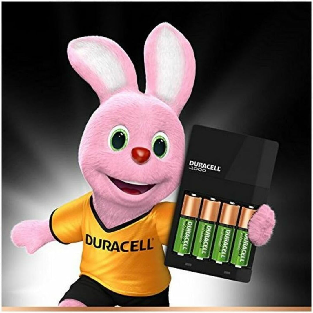 Duracell Ladegerät für NiMH Akkus inkl. 2 x AA (1300mAh) und 2 x AAA (750mAh)