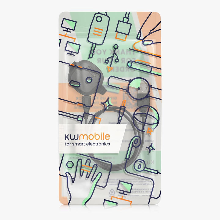 kwmobile USB Kabel Charger kompatibel mit Garmin Forerunner 10/15 Ladekabel - Smart Watch Ersatzkabe