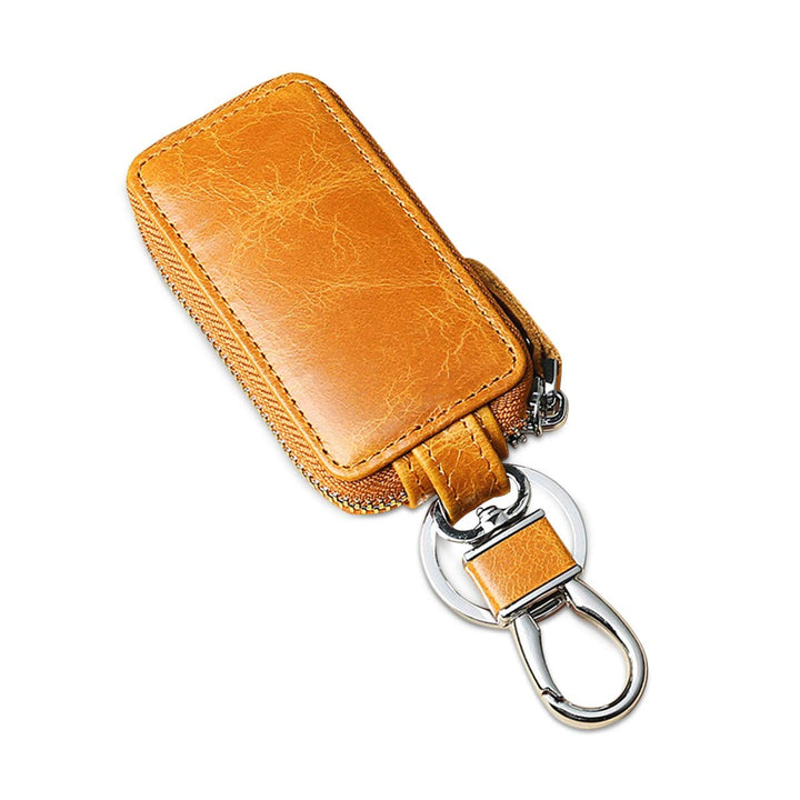 PORRASSO Leder Autoschlüssel Tasche Schlüsseletui Autoschlüssel Schlüsselmäppchen Auto Key Schlüssel