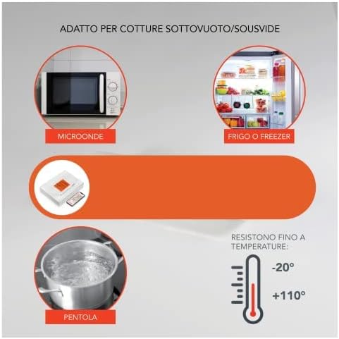Sofidream Vakuumbeutel für Lebensmittel – 100 geprägte Umschläge x Sous Vide, Rezeptbuch eBook und P