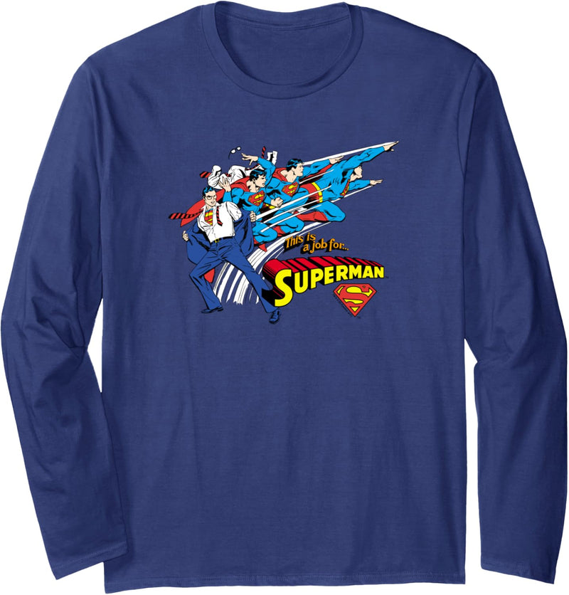 Superman Clark Kent Quick Change Langarmshirt