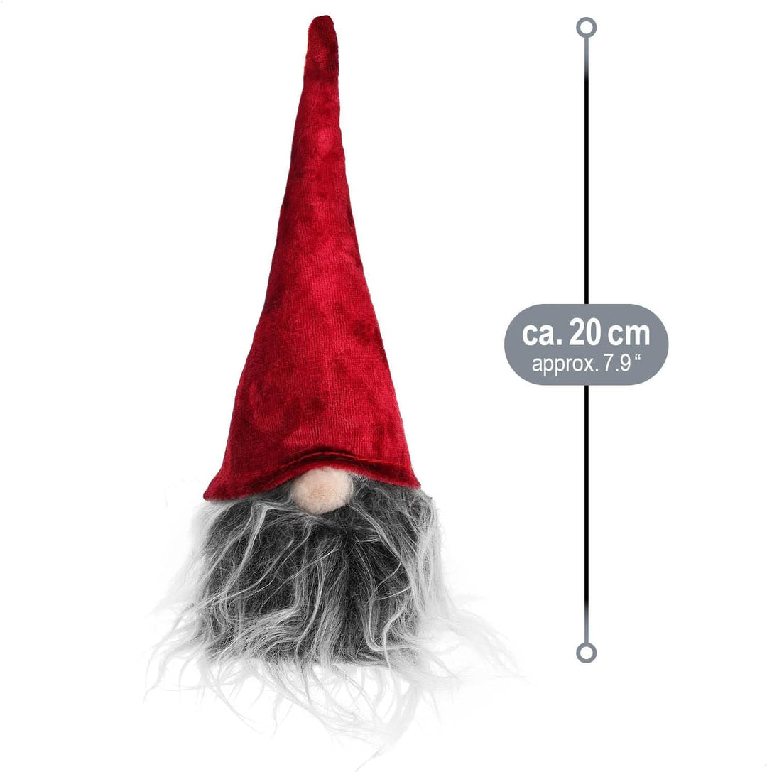 com-four® 6X Premium Weihnachts-Wichtel - winterliche Zwergen-Figur mit Zipfelmütze - skandinavische