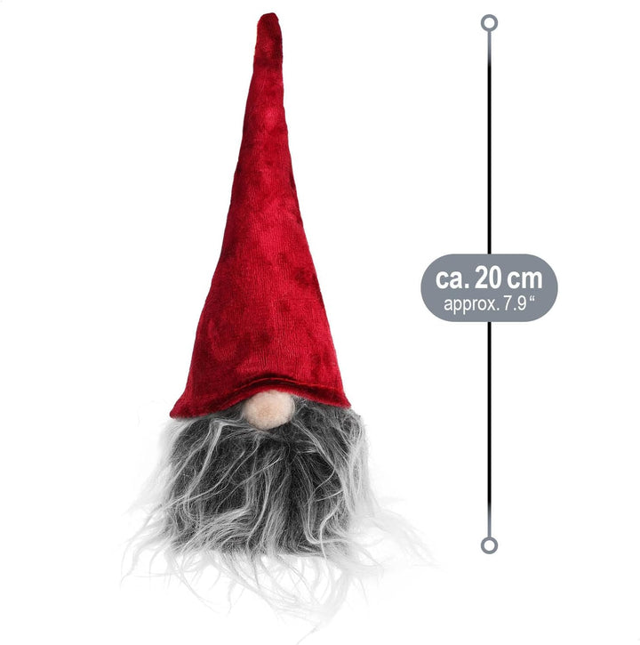 com-four® 6X Premium Weihnachts-Wichtel - winterliche Zwergen-Figur mit Zipfelmütze - skandinavische