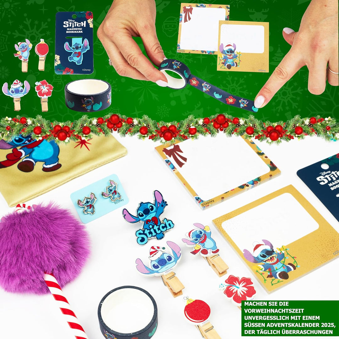 Get Trend Disney Stitch Adventskalender 2025 Kinder Weihnachtskalender mit 24 Türchen & Vielen Gesch