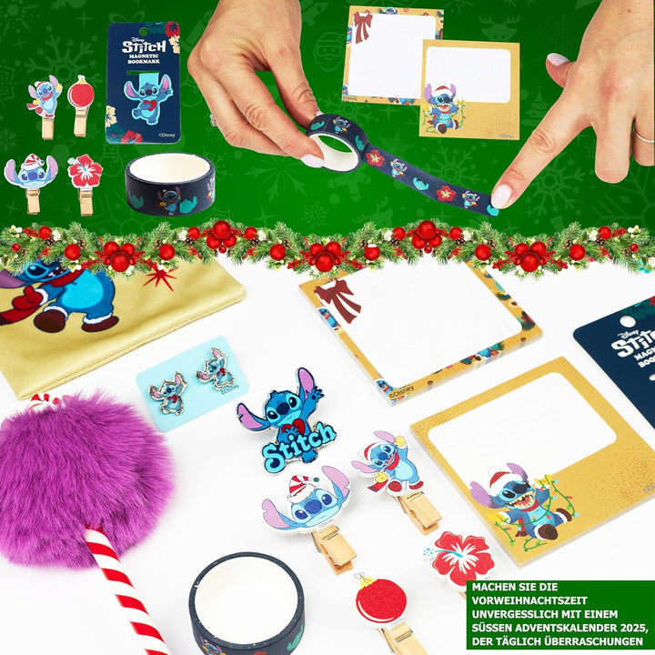 Get Trend Disney Stitch Adventskalender 2025 Kinder Weihnachtskalender mit 24 Türchen & Vielen Gesch