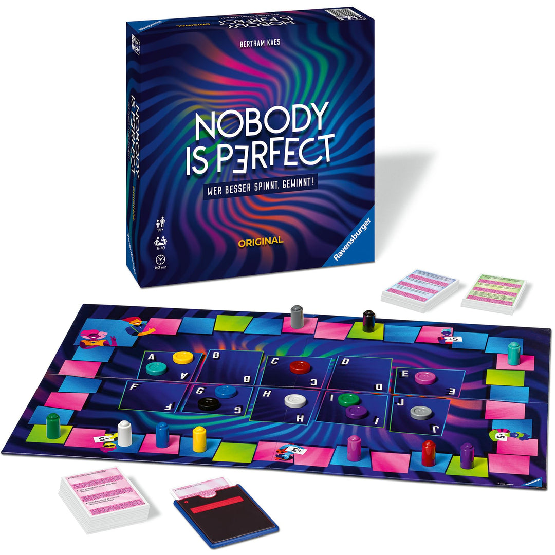 Ravensburger 26845 - Nobody is perfect - Kommunikatives Kartenspiel für die ganze Familie, Spiel für
