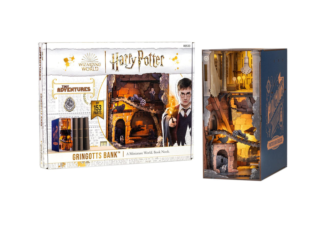 Revell Modellbausatz Tiny Adventures, Gringotts Bank Harry Potter, 3D Miniaturhaus, DIY Book Nook Ho