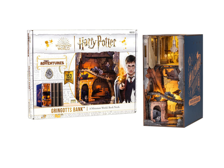 Revell Modellbausatz Tiny Adventures, Gringotts Bank Harry Potter, 3D Miniaturhaus, DIY Book Nook Ho