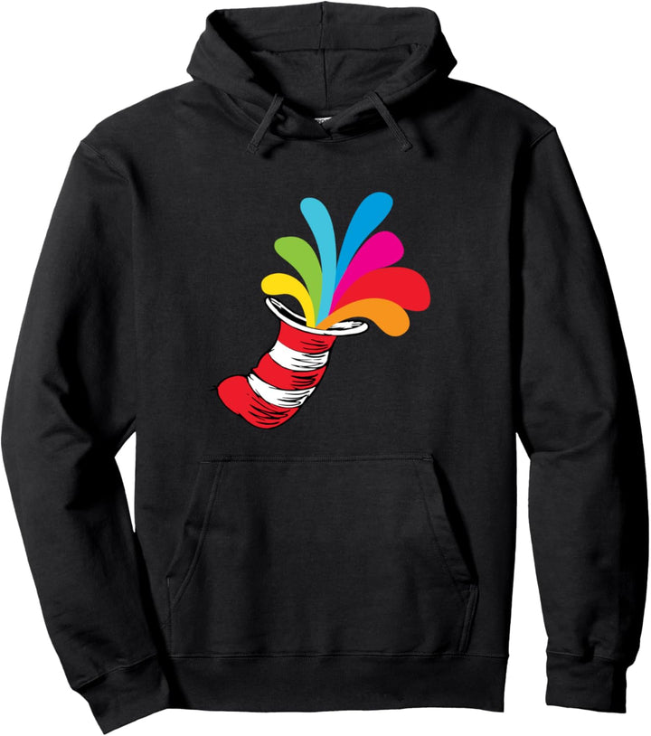 Dr. Seuss Hat Color Explosion Pullover Hoodie
