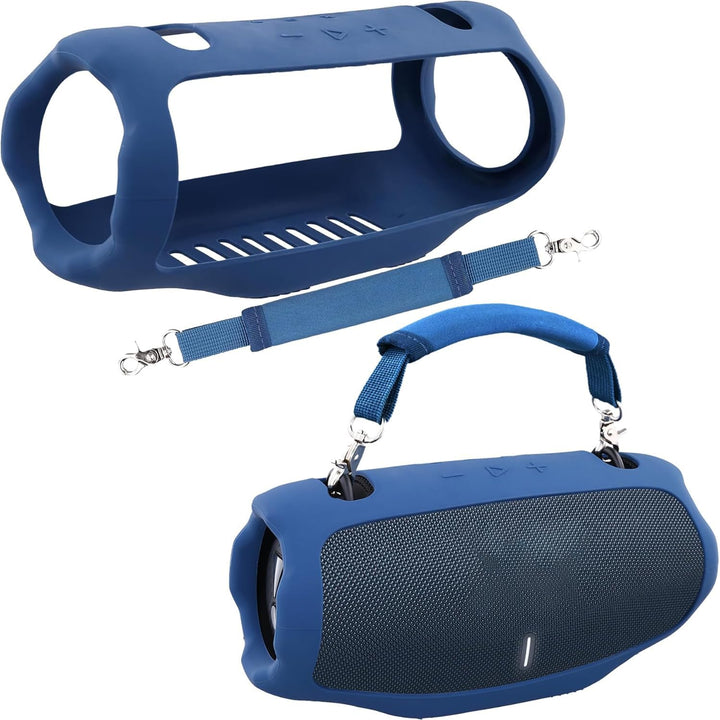 co2CREA Tragetasche Case Silikonhülle kompatibel mit JBL Xtreme 4 Tragbarer Bluetooth Lautsprecher,T