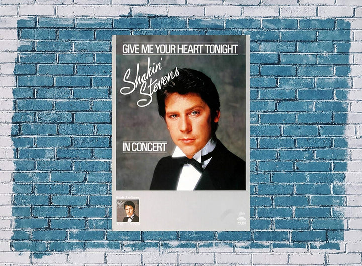 Shakin' Stevens - The Bop Wont Stop, 1983 » Konzertplakat/Premium Poster | Live Konzert Veranstaltun