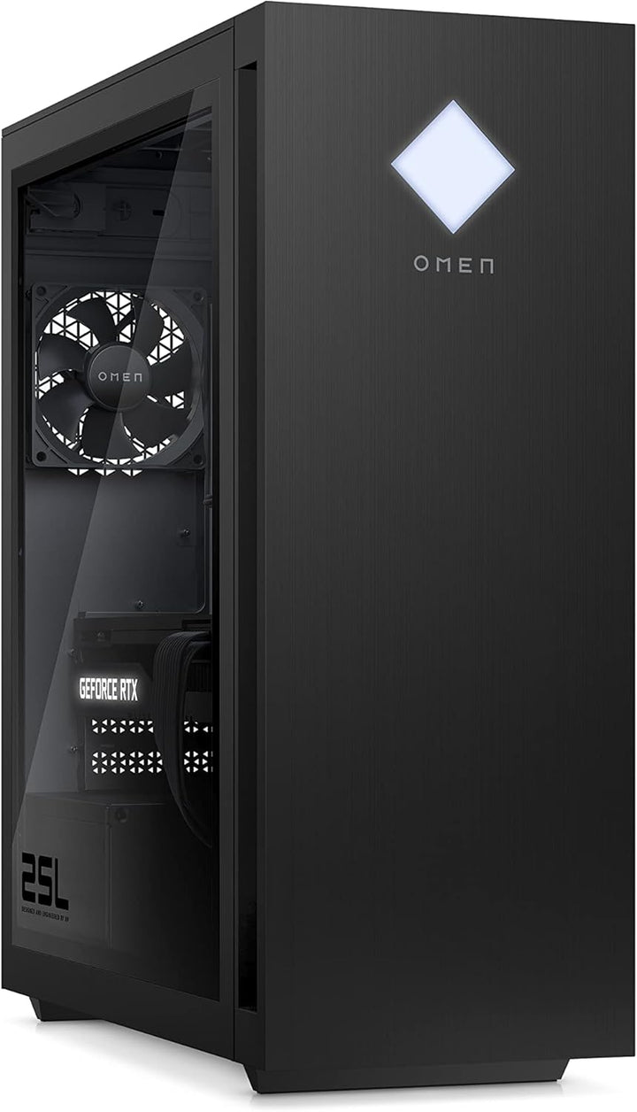 HP OMEN 25L Gaming Desktop, Intel Core i7-14700F, 16 GB DDR5 RAM, 1 TB SSD, NVIDIA GeForce RTX 4070