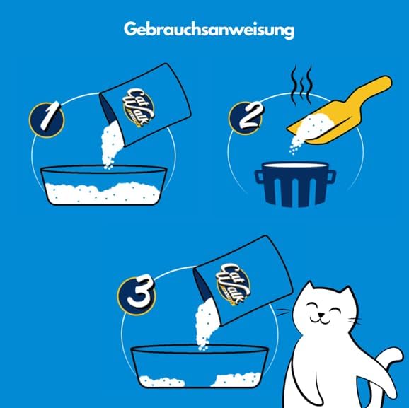 CatWalk Diamonds Silikat Katzenstreu 3,8L |Staubfrei,Kristall Silikatstreu, Geruchsbeseitigung, hohe