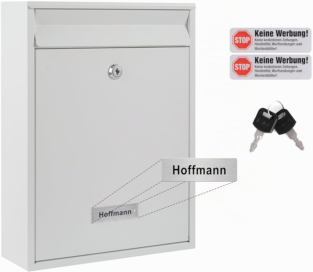 Zedelmaier Mehrfamilienhaus personalisiert 2er Briefkastensysteme Briefkastenanlage Briefkästen Wand
