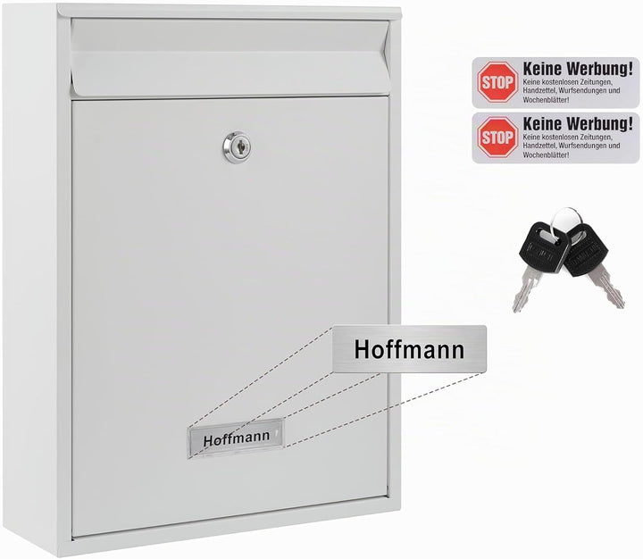 Zedelmaier Mehrfamilienhaus personalisiert 2er Briefkastensysteme Briefkastenanlage Briefkästen Wand