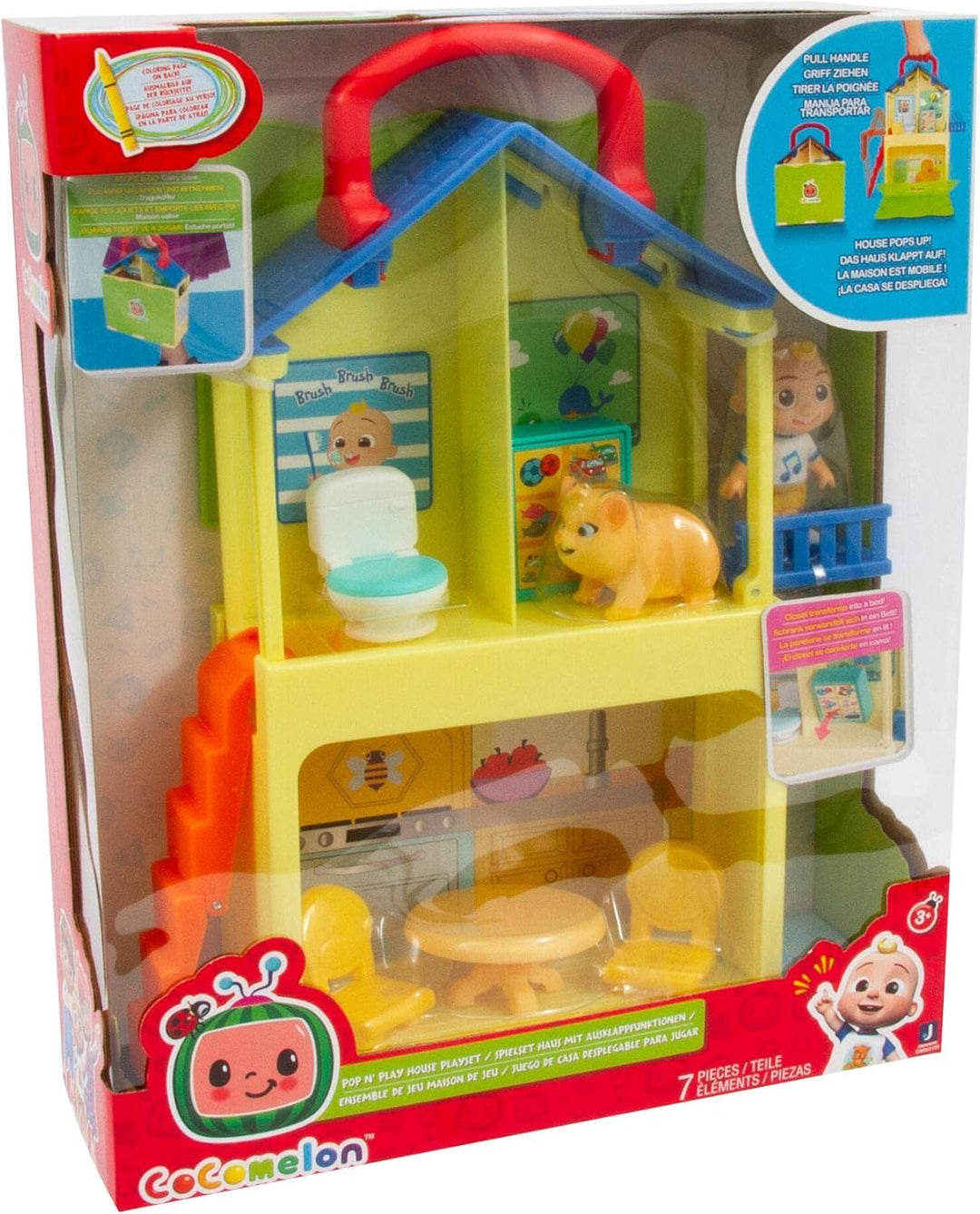 Giochi Preziosi - COCOMELON CASA Pop N Play C/JJ, Mehrfarbig, CCM18001
