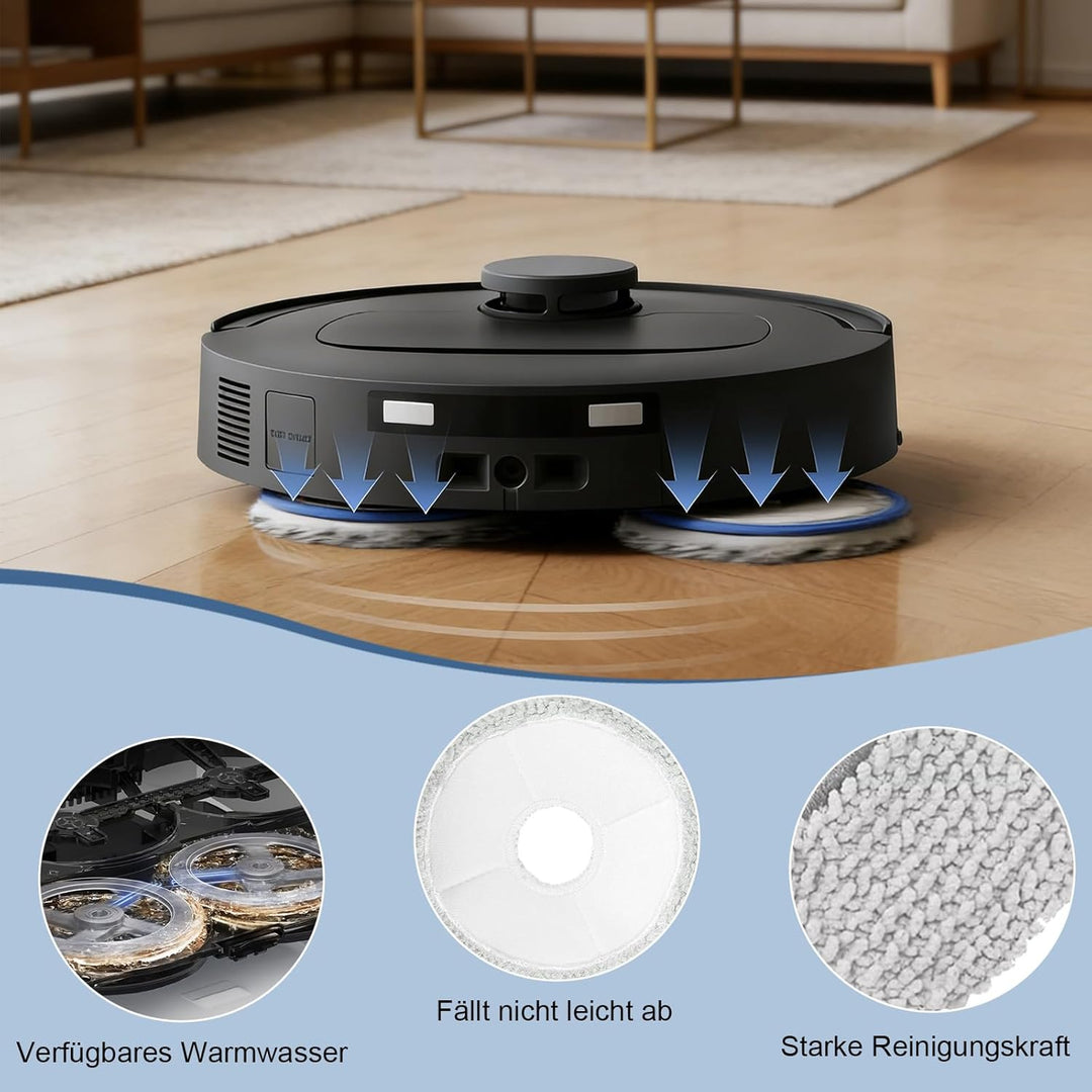 24 Stück Zubehör für Ecovacs Deebot T30C Omni Gen2 / T30C Omni Saugroboter mit Wischfunktion Ersatzt