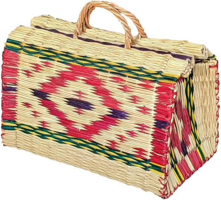 GRECA Korb aus portugiesischem Schilf, Modell Rombo, 36 cm., Natürlicher Hintergrund