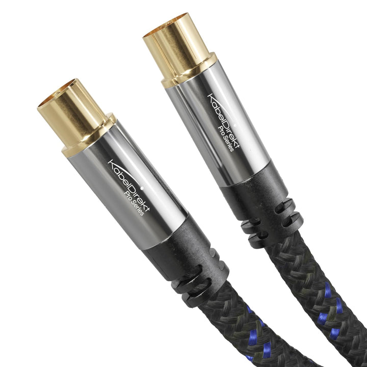KabelDirekt – 4K Antennenkabel, Koaxialkabel, TV Kabel Nylon – 7,5 m – Fernsehkabel mit bruchfestem