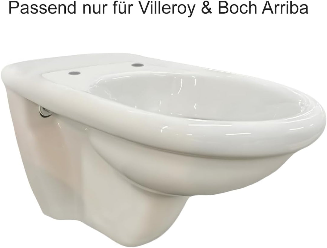 Grünblatt WC Sitz 515225 passend zu Villeroy & Boch Toilette Arriba mit Absenkautomatik und abnehmba