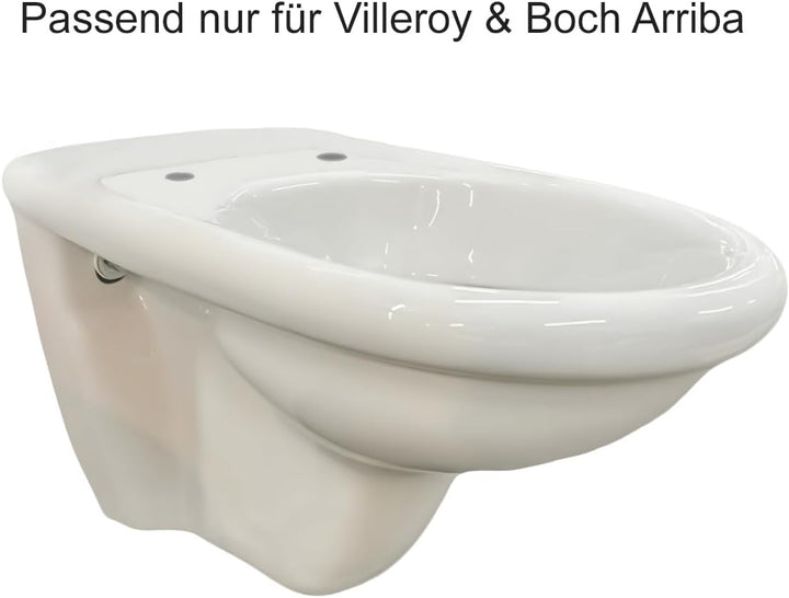 Grünblatt WC Sitz 515225 passend zu Villeroy & Boch Toilette Arriba mit Absenkautomatik und abnehmba