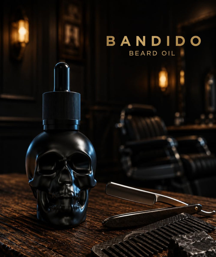 Bandido Barbershop Beard Oil 40ml Bart Öl für die tägliche Bartpflege von 3-Tage-Bart bis Vollbart B