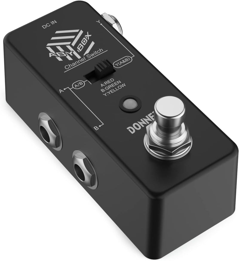 Donner ABY Box Line Selector AB Schalter Mini-Gitarren-Effektpedal True Bypass Schwarz：ABY pedal, Sc