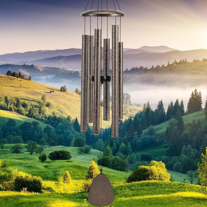 Windspiele FüR DraussEn HäNgend Windspiele - 6 RöHren Chimes FüR Garten, Balkon,Windspiel Garten -Ga