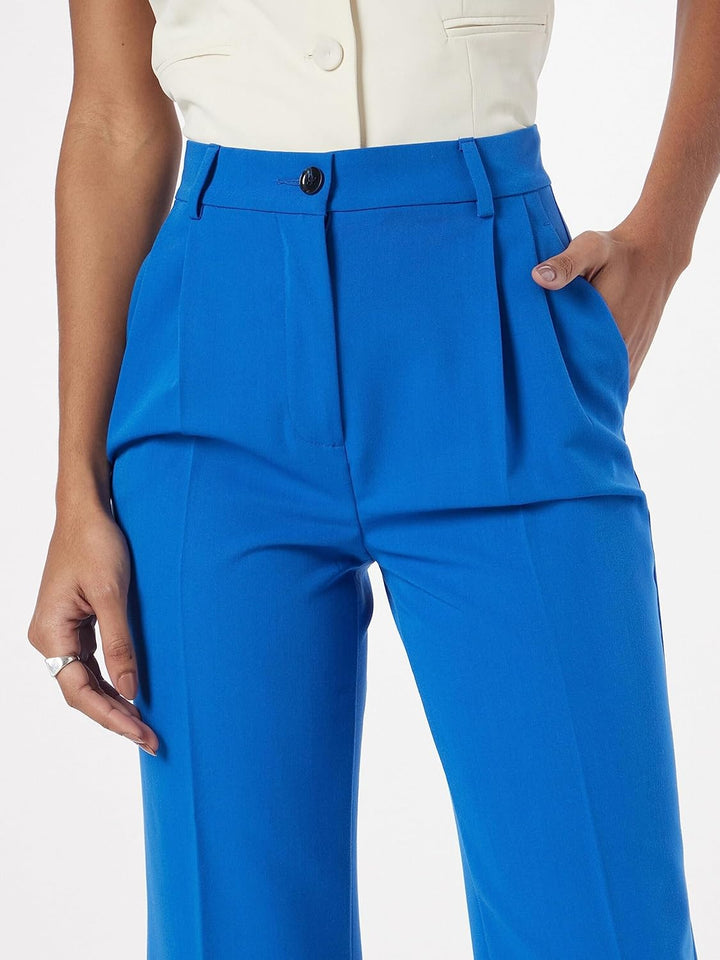 Sisley Damen Pants 34 Bright Blue 36u, 34 Bright Blue 36u