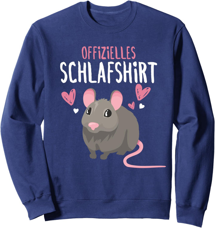 Ratten Pyjama Schlafanzug Hausratte Nagetier Ratte Sweatshirt
