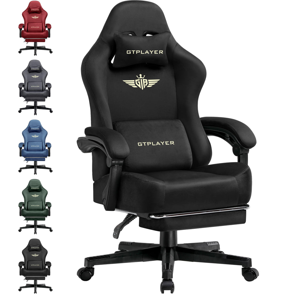 GTPLAYER Gaming Stuhl, Atmungsaktiver Bürostuhl, bürostuhl ergonomisch, Hochwertiger - Stoff, Ergono