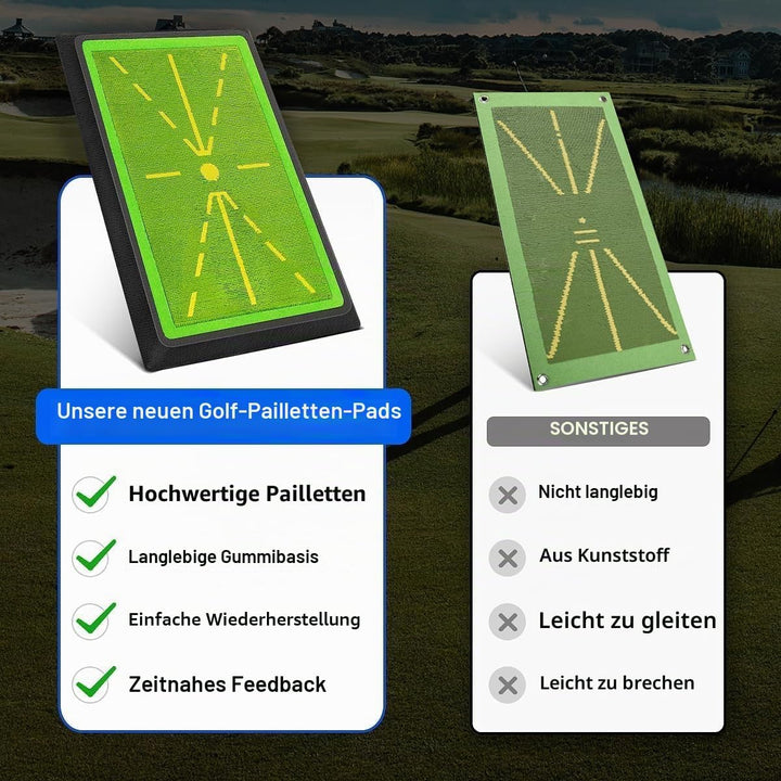 SWINGTEK Golfschwungmatte, robustes Pitchgabelbrett, 30,5 x 43,2 cm, Golf-Trainingsmatte für Schwung
