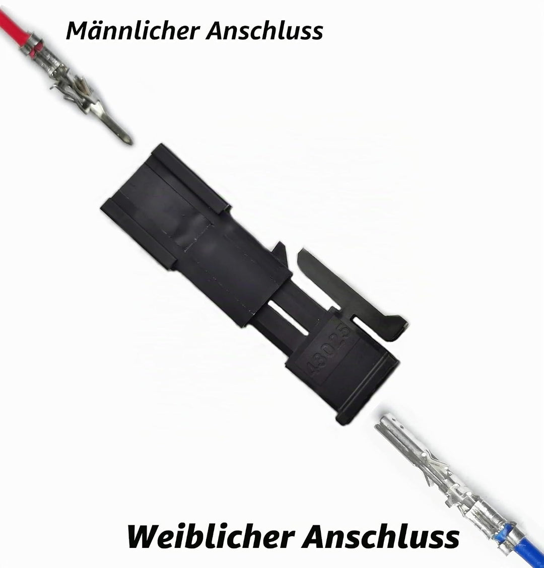 Molex Micro-Fit 3.0 zweireihige (2 Schaltungen), männlich und weiblich, Buchsenstecker, mit Terminal