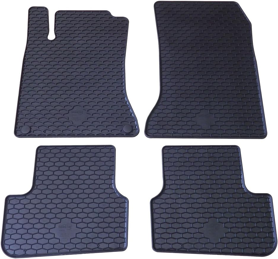 Cora 000132144 Personalisierte Fussmatten aus Gummi Schwarz, Schwarz