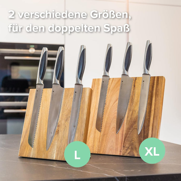 Coninx Magnet Messerblock ohne Messer 22x23CM | Magnetischer Messerblock unbestückt zur sicheren, sa